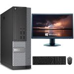 Gaming PC OptiPlex SFF Desktop Computer i7 3770 16GB RAM 256GB SSD + 1TB HDD + GT1030 2GB 22” New HDMI TFT + Gaming Keyboard & Mouse Windows 10 Pro