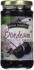 Royal Harvest Maraschino Bordeaux Cherries 13.5 Ounce (Pack of 3)