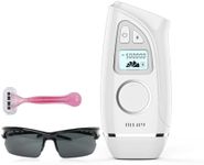 Laser Hair Removal, IPL Laser Hair Removal for Women/Men, 12J High Energy Hair Removal Device on Facial Legs Arms Bikini Line with Razor & Goggles, Laser Permanent Permanent Hair Remover Machine - White