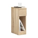 SoBuy FBT111-N, Bedside Table Nightstand Side Table End Table Sofa Table Telephone Table Lamp Table with Drawer, Natural