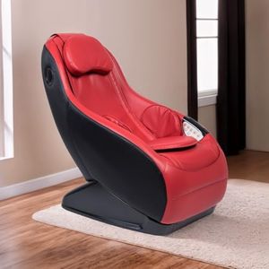 GLOBAL RELAX® | GURU Massage- und Entspannungssessel I Rot | 3 Massage-Modi | Luft-Vorprothesen-Funktion | 2D-Surround-Sound | Massagesessel mit Bluetooth I USB-System