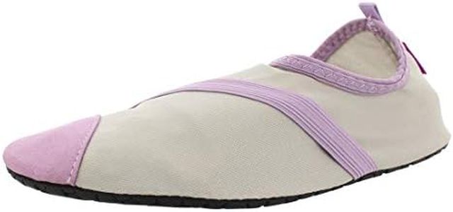 FitKicks Original Women's Foldable Active Lifestyle Minimalist Footwear Barefoot Yoga Sporty Water Shoes Grey Size: Small