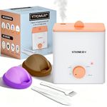 Menstrual Cup Sterilizer Steamer with 2 Reusable Menstrual Disc|Tampon,Pad Alternative, Menstrual Disc Cleaner Wash Kit,One-Click Knob Timer Auto Off,Boiling & Steaming Modes