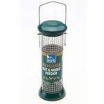 RSPB Premium Hanging Nut Feeder, Easy Clean, Aluminium, 9-inch, peanut. supporting RSPB charity. Wild bird, for use in gardens & outdoors pouches