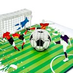 CUTPOPUP Fathers Day Card, 3d Greeting, Birthday Pop Up Card (Football Soccer) UK