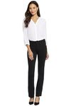 NYDJ Women's Ponte Marilyn Straight Pant, Black 10