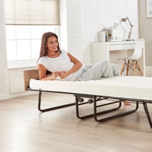 Jay-Be Single Folding Bed – Black Portable Guest Bed