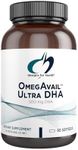 Designs for Health OmegAvail Ultra DHA - Highly Concentrated DHA Triglyceride Fish Oil, TG Fish Oil with 500mg DHA + 100mg EPA - No Fishy Aftertaste (60 Softgels)