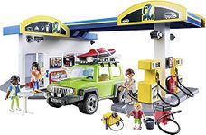 Playmobil 70201 City Life Fuel Station, educational toy, fun imaginative role play, playset suitable for children ages 4+