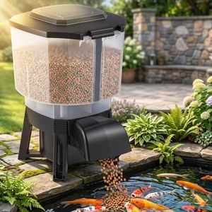 Proshine Automatic Pond Fish Feeder 12L Solar Powered & AC Powered