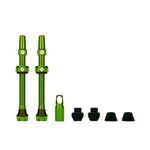 Muc-Off Tubeless Valves V2, Green 60mm - Tubeless Valve Stems with Valve Core Removal Tool for Tubeless Tires - includes Presta Valve Stem Caps