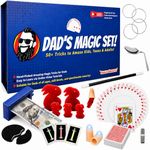 Dad’s Magic Set - 50 Awesome Tricks to Amaze Kids, Teens & Adults - Easy to Learn - Video Tutorials by a Pro Magician - A Fun Gift for Dad or Grandpa for Father's Day, Birthdays and Christmas