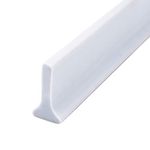 KUK 79 Inch Bathroom Kitchen Self-Adhesive Water Barrier Threshold Water Dam Retention System Floor Water Stopper Strip for Wet and Dry Separation,White,200cm