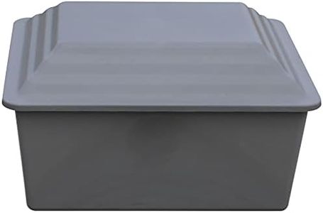 Mainely Urns Safeguard Durable Polymer Burial Urn Vault - Urn Vault for Ground Burial of One Cremation Urn - Gray - Made in The U.S.A.