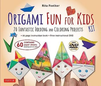 Origami Fun for Kids Kit: 20 Fantastic Folding and Coloring Projects: 20 Fantastic Folding and Coloring Projects: Kit with Origami Book, Fun & Easy Projects, 60 Origami Papers and Instructional Videos