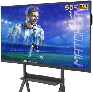 QIXZOCV 55" Smart Board, Interactive Whiteboard, 4K UHD Touch Screen, Android 14, 8+128G, All in One Smartboard for Classroom Office Home (Wall Mount Included)