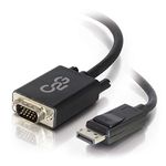 C2G 1M DisplayPort Male to VGA Male Computer Monitor Adapter Cable Black