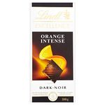 Lindt Excellence Orange Intense Dark Chocolate, 4 X 100 Gram, 400 Gram