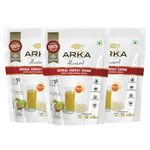 Arka All Natural 3 Pk Herbal Energy Drink Powder Healthy Hydration Instant Drink Caffeine Free Powdered Mix - 230g Each