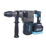 TOMAHAWK® DHM-6600 Cordless Demoliation Hammer Heavy-Duty Jack Hammer With 3800R/Min Impact Frequency Premium 1200W-Dual Handle,Double Chisel Set-Ideal For Demolition,Trenching (Demolition-Hammer)
