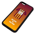 Personalised Gift - Bradford City iPhone 6 / 6s Case (Black, Football Club Design Theme) - Any Name/Message on Your Unique - Apple TPU - The Bantams Paraders Citizens SFC