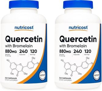 Nutricost Quercetin 880mg, 240 Caps with Bromelain (2 Bottles)