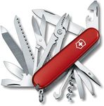 Victorinox Handyman Swiss Army Knife, Medium, Multi Tool, Camping Knife, 24 Functions, Large Blade, Metal Saw, Red