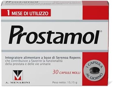 Prostamol 30 Capsule Molli - Integratore Alimentare a base di Serenoa repens (320 mg) per favorire la Funzionalità della Prostata e delle Vie Urinarie. Senza Glutine.