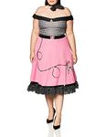 California Costumes Women's NIFTY 50'S Adult-Sized Costume, Pink/White/Blk, XL