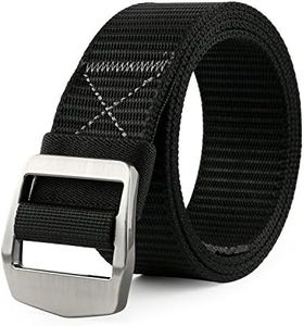 JASGOOD Tactical Heavy Duty Reinforced Nylon Belt for Men Adjustable Military Webbing Belt Strap with Metal Buckle