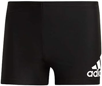 Adidas Men's Fitness Badge Swim Boxer, Black, X-Large