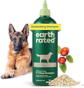 Earth Rated Coat-Specific 3-in-1 Double-Coated Dog & Puppy Shampoo, Conditioner & Deodorizer, Formulated to Tackle Tangles and Shedding, Refreshing White Tea & Basil Scent, 16 oz.