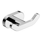 SL Vintage Brass Robe Hook | Coat Hook with Chrome Finish and Wall Mounted