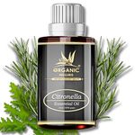 ORGANIC NILGIRIS - Live with Radiant Heath Citronella Essential Oil: Refreshing Aroma for Insect Repellent, Mosquito Defense, Floor Cleaning, and Air Freshening Bliss-(15ml-1p)