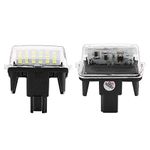 Qiilu 1 Pair Led Number License Plate Light Lamp Fit for Toyota for COROLLA 2014 for Toyota for Camry Accessories 2012 2014 2014 License Plate Light 2012 Ijdmtoy Oem Fit 3w Full Led Kit