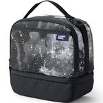 Lands' End Kids Insulated TechPack Lunch Box, Ultimate Gray Galaxy, 9" x 9" x 4", Page/Image not found