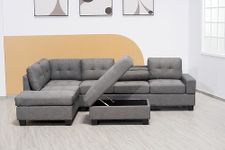 Sectional Sofa With Storage Ottomans