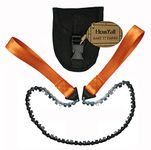 Homyall 24" Pocket Chainsaw 3X Faster with Cutting Blade ON Every Link-Best Pocket Saw for Wood Cutting Outdoor Hiking Camping Survival Gear Garden Work with Pouch- Bonus Front Snap Carrying Case