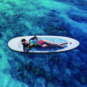FEATH-R-LITE 10' Inflatable Stand Up Paddle Board – Ultra-Light SUP Kit with Paddle, Pump, Backpack, Leash