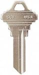 Kaba Ilco Key Blank, Commercial/Residential, Solid Brass, 1145, PK 50 SC1-NP - 1 Each