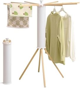Clothes Drying Rack 4 Legs,Laundry Hanger Dryer Rack,Portable Drying Rack,Foldable Drying Rack-Drying Rack Clothing Laundry Bedroom Household Wooden-12rods