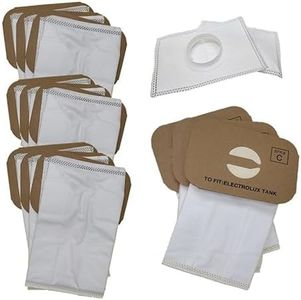 Upgraded Replacement Style C HEPA Bags For Electrolux Type C Canister Vacuums (12 Bags / 2 After-Filters)
