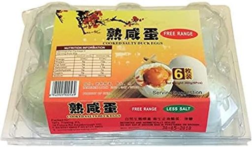 Mur Thai Food Cooked Salty Duck Eggs (Pack of 6)