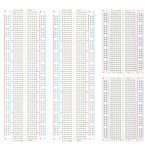 ELEGOO tie-points Mini Breadboard kit for Arduino Project (830&400 Points)