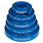 Pro-Kleen Layflat Hose 25M PVC Submersible Water Pump Blue Discharge Pipe Diameter 25mm - for Drainage, Floods, Irrigation, Hot Tub, Swimming Pool - 2 Circlips - Sizes 5-25 Metre (25 Metres)