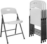 COSCO Solid Resin Folding Chair, 4-