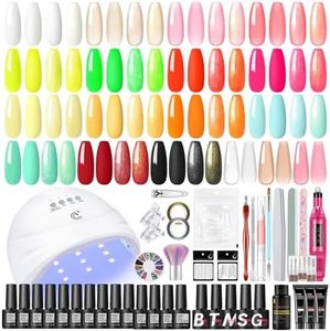 COSCELIA kit Lampara Uñas de Gel 15 Colores Esmaltes Semipermanentes para Uñas, 3 Colores Poly Extensión Gel Uñas con Lima Electrica Uñas Kit Uñas de Gel para Principiantes