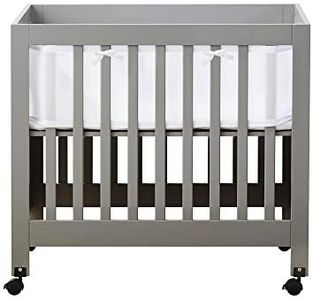 BreathableBaby Mesh Crib Liner for Portable and Cradle Cribs White