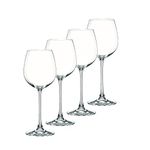 Nachtmann Vivendi Collection White Wine Glasses, Set of 4, 16 Ounce, Crystal Clear, Large Stemmed Glass, Perfect for Home, Parties, and Gifts, Dishwasher Safe Stemware