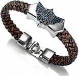 Legend of Zelda Bracelet PU Leather Strap Alloy Wristband, One Size, Faux Leather Leather